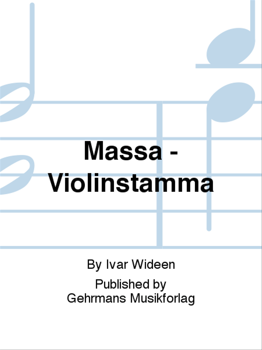 Massa - Violinstamma 4-Part scores gallery preview page 1