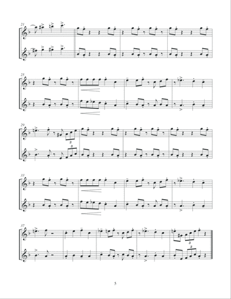 Jazz Duet - Saxophone Edition Woodwind Duet scores gallery preview page 6