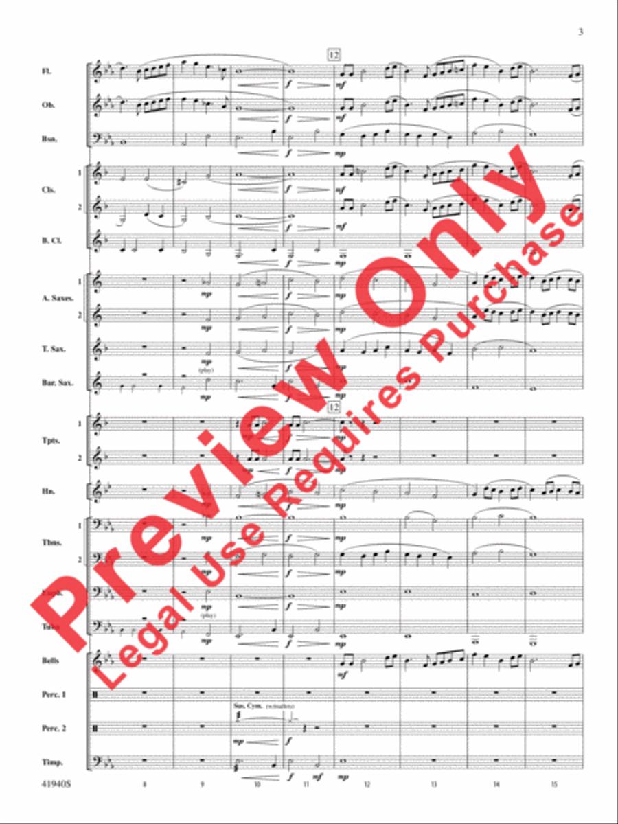 . . . And Goodnight . . . And Goodnight Concert Band scores gallery preview page 4