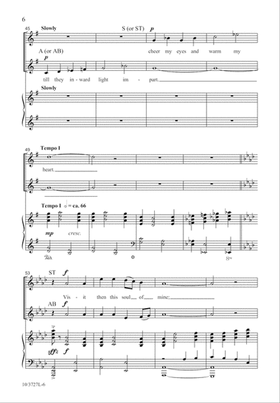 Christ, Whose Glory Fills the Skies 4-Part scores gallery preview page 7
