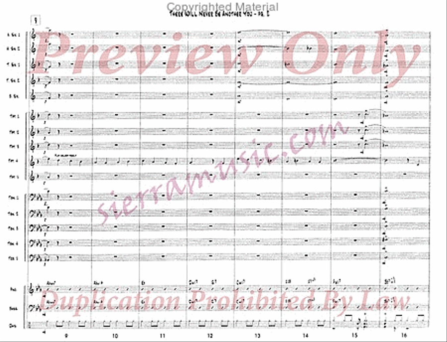 There Will Never Be Another You Jazz Ensemble scores gallery preview page 3
