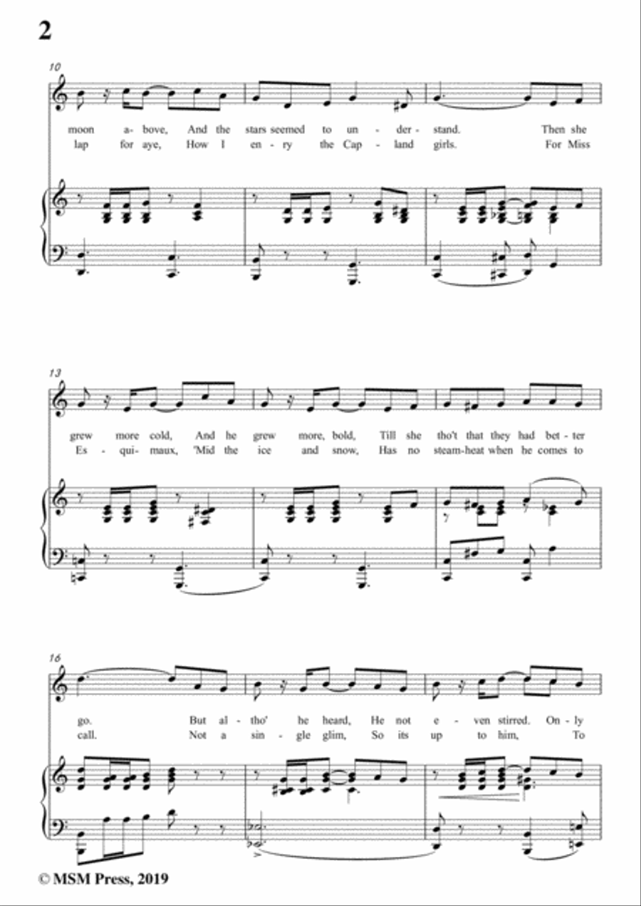 Karl Hoschna-Cuddle Up A Little Closer,Lovey Mine,in C Major,for Voice&Pno Voice scores gallery preview page 4