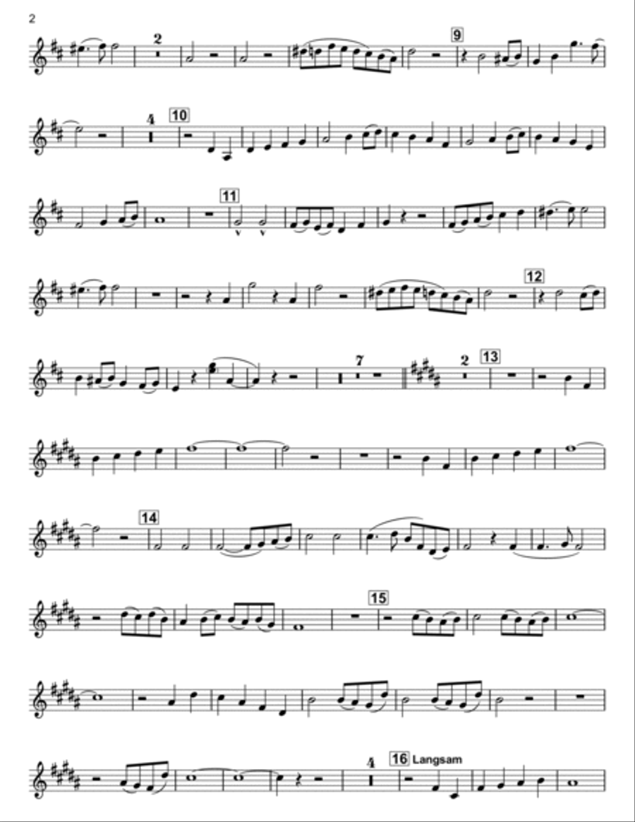 Songs of a Wayfarer for Horn and Piano Piano Accompaniment scores gallery preview page 3