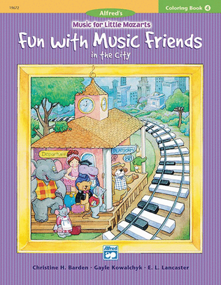 Book cover for Music for Little Mozarts Coloring Book, Book 4