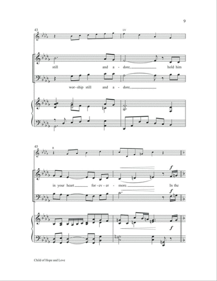 Child of Hope and Love 2-Part scores gallery preview page 9