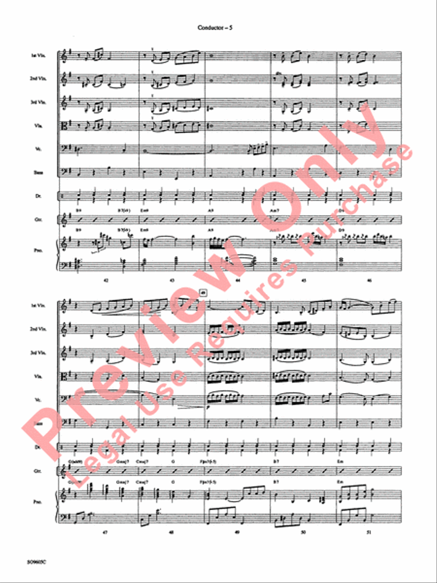 The Shadow of Your Smile (from The Sandpiper) String Orchestra scores gallery preview page 7