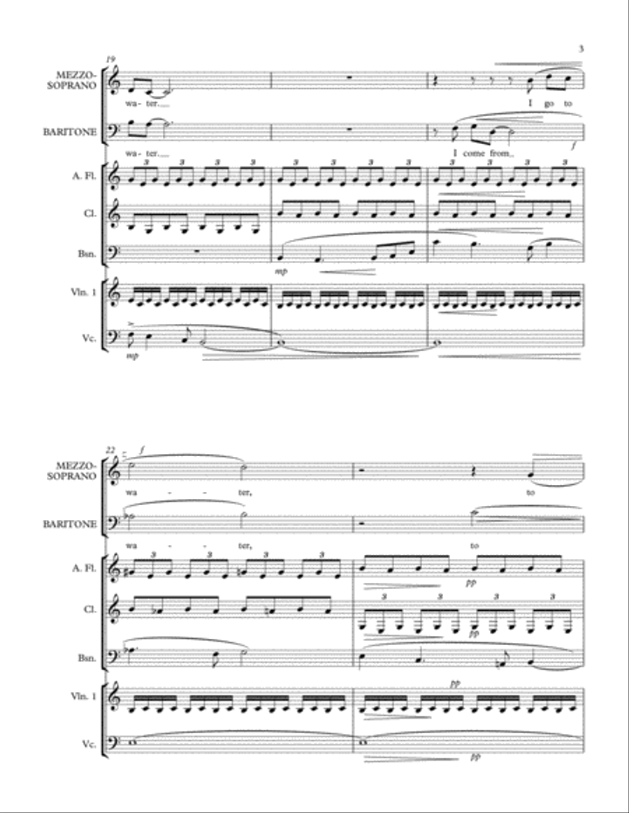I Come From Water Vocal Duet scores gallery preview page 3