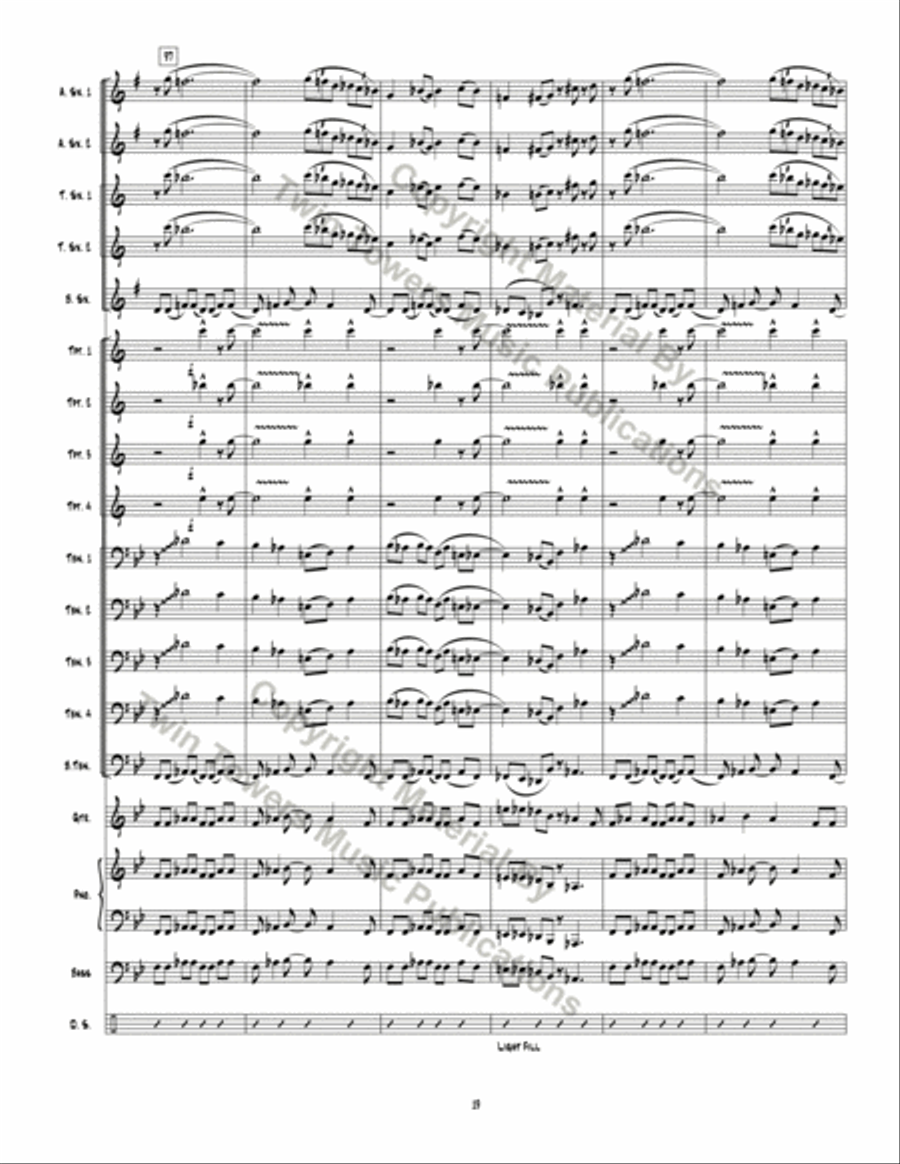 Possum Valley Shuffle Jazz Ensemble scores gallery preview page 19