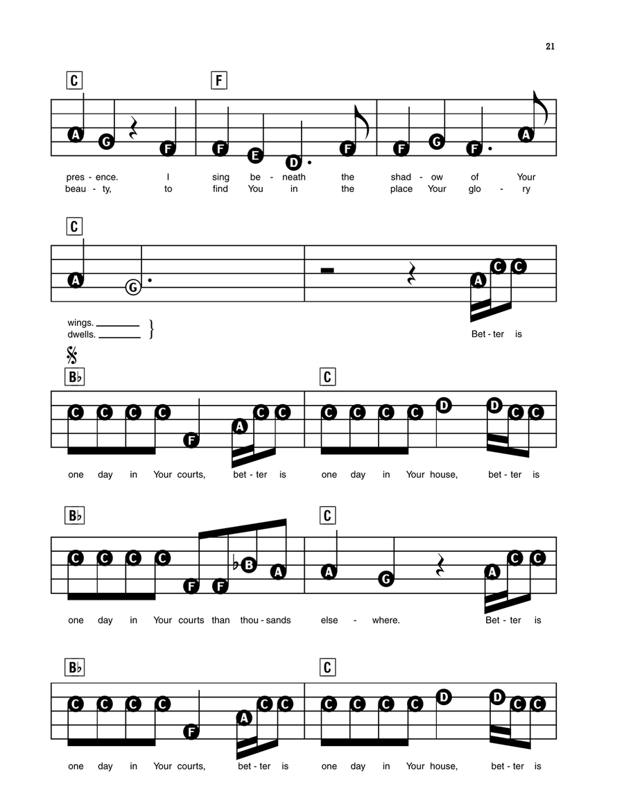 Better Is One Day Better Is One Day Electronic Keyboard scores gallery preview page 2