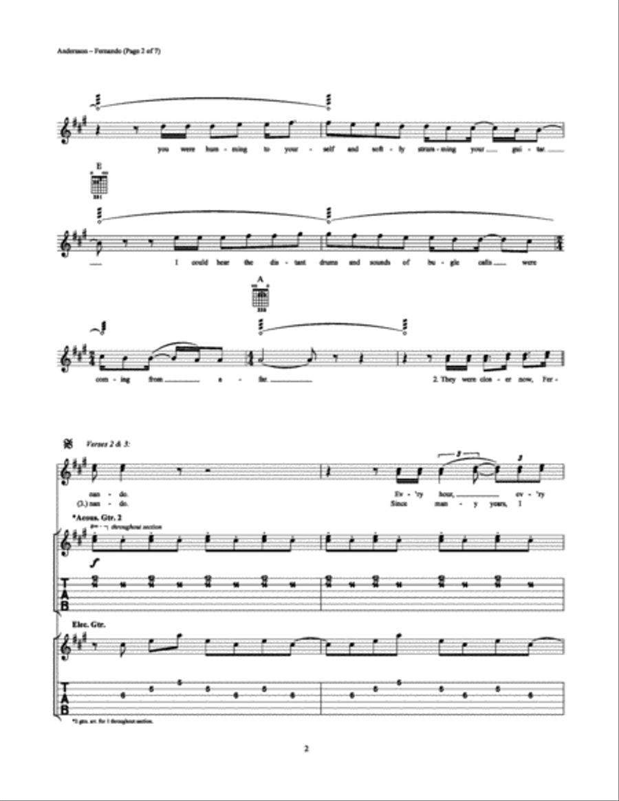 Fernando Electric Guitar scores gallery preview page 2