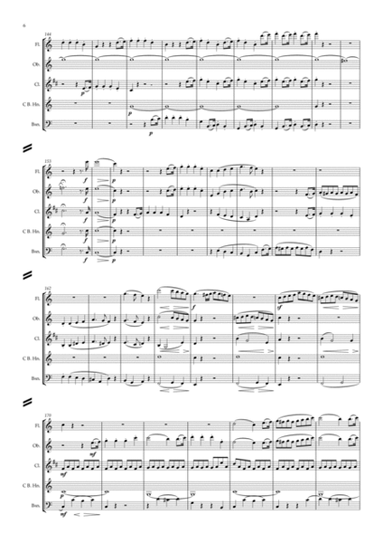 Beethoven: Wind Trio in C major Op.87 Mvt.I Allegro - wind quintet image number null