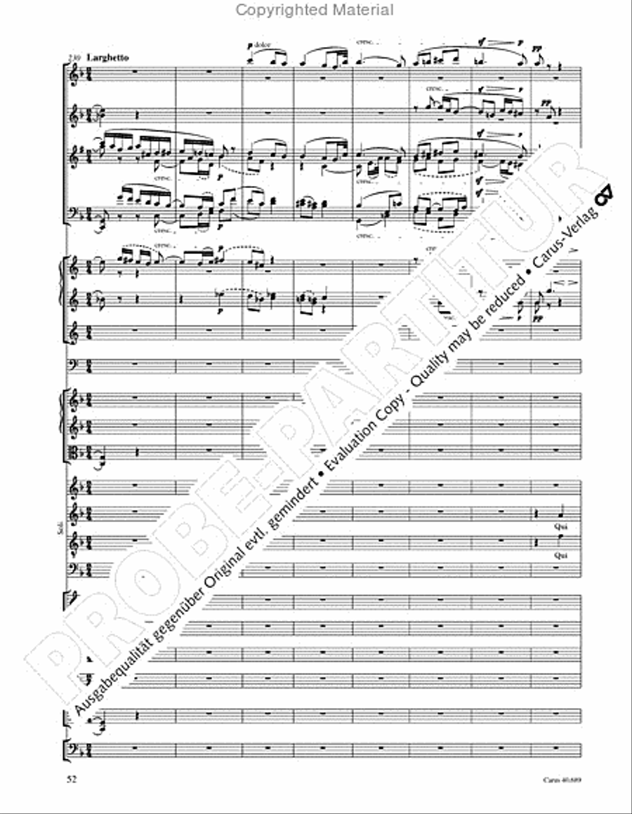 Missa solemnis 4-Part scores gallery preview page 68