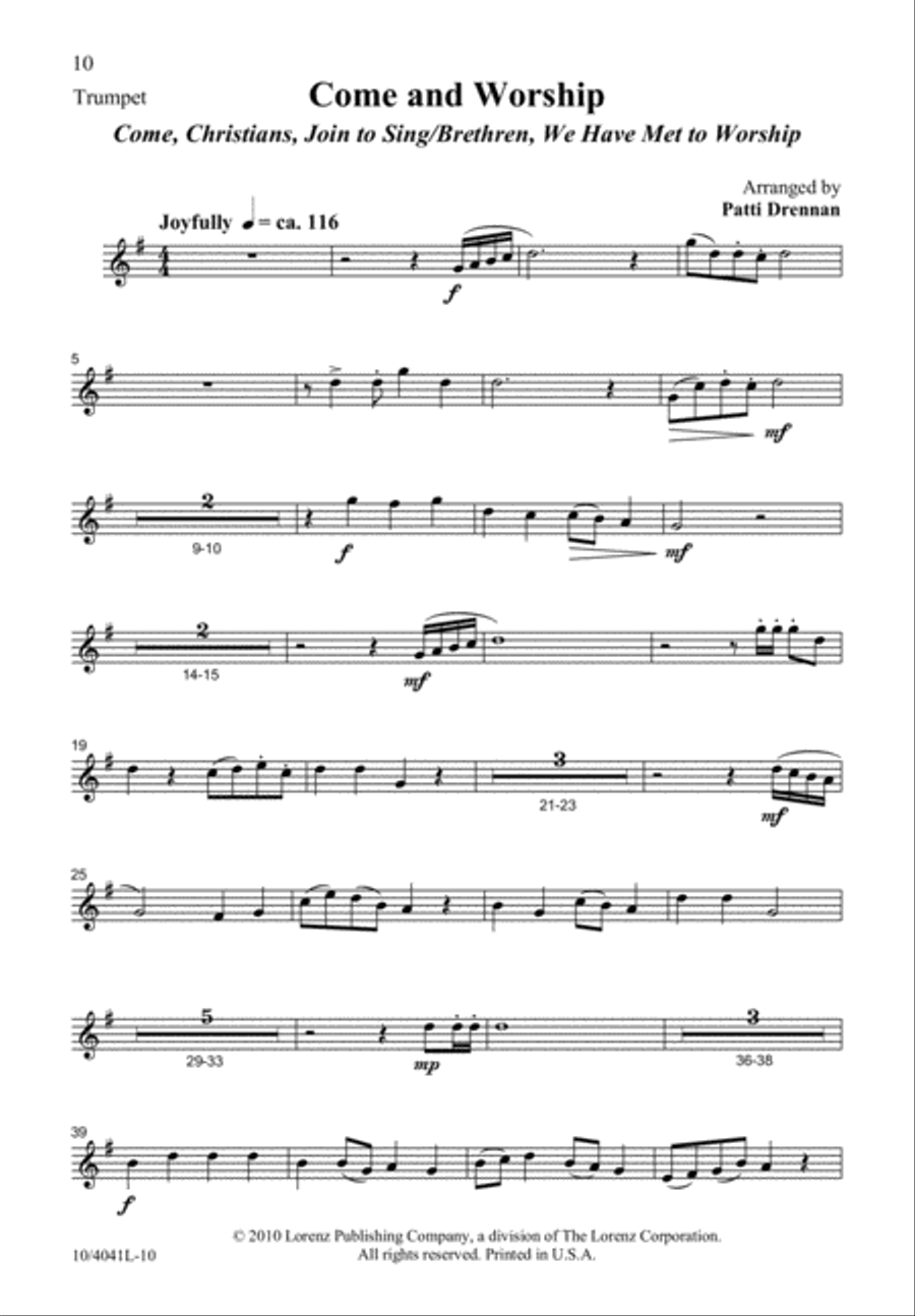 Come and Worship 4-Part scores gallery preview page 11