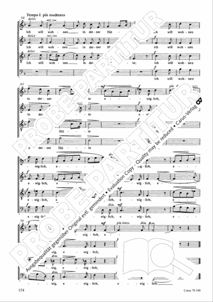 Geistliches Chorbuch der Romantik Choir scores gallery preview page 155