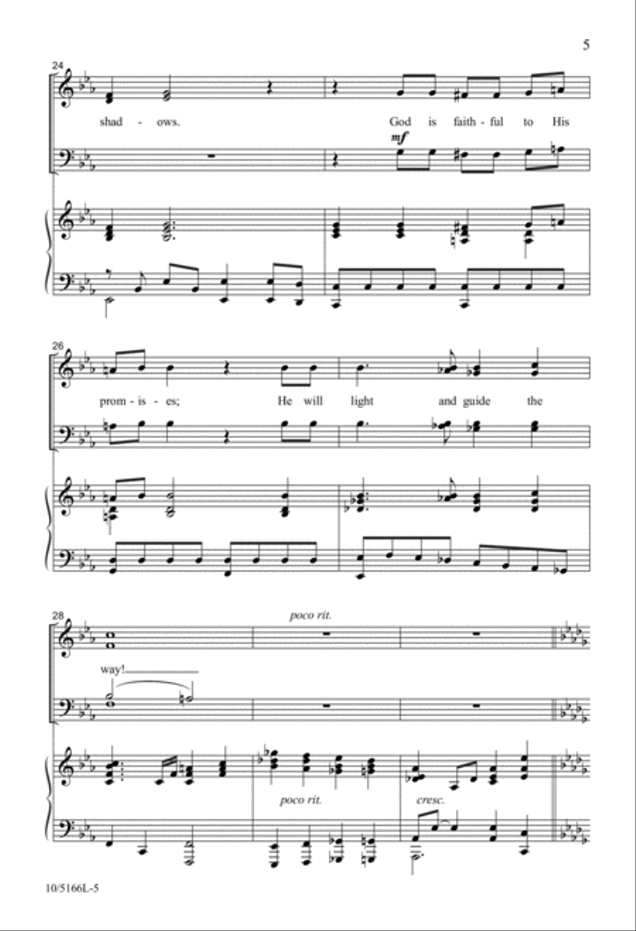 Trust in the Lord 4-Part scores gallery preview page 5