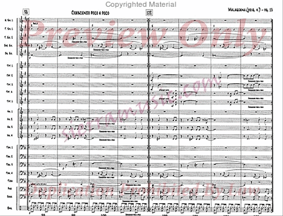 Malaguena Jazz Ensemble scores gallery preview page 14