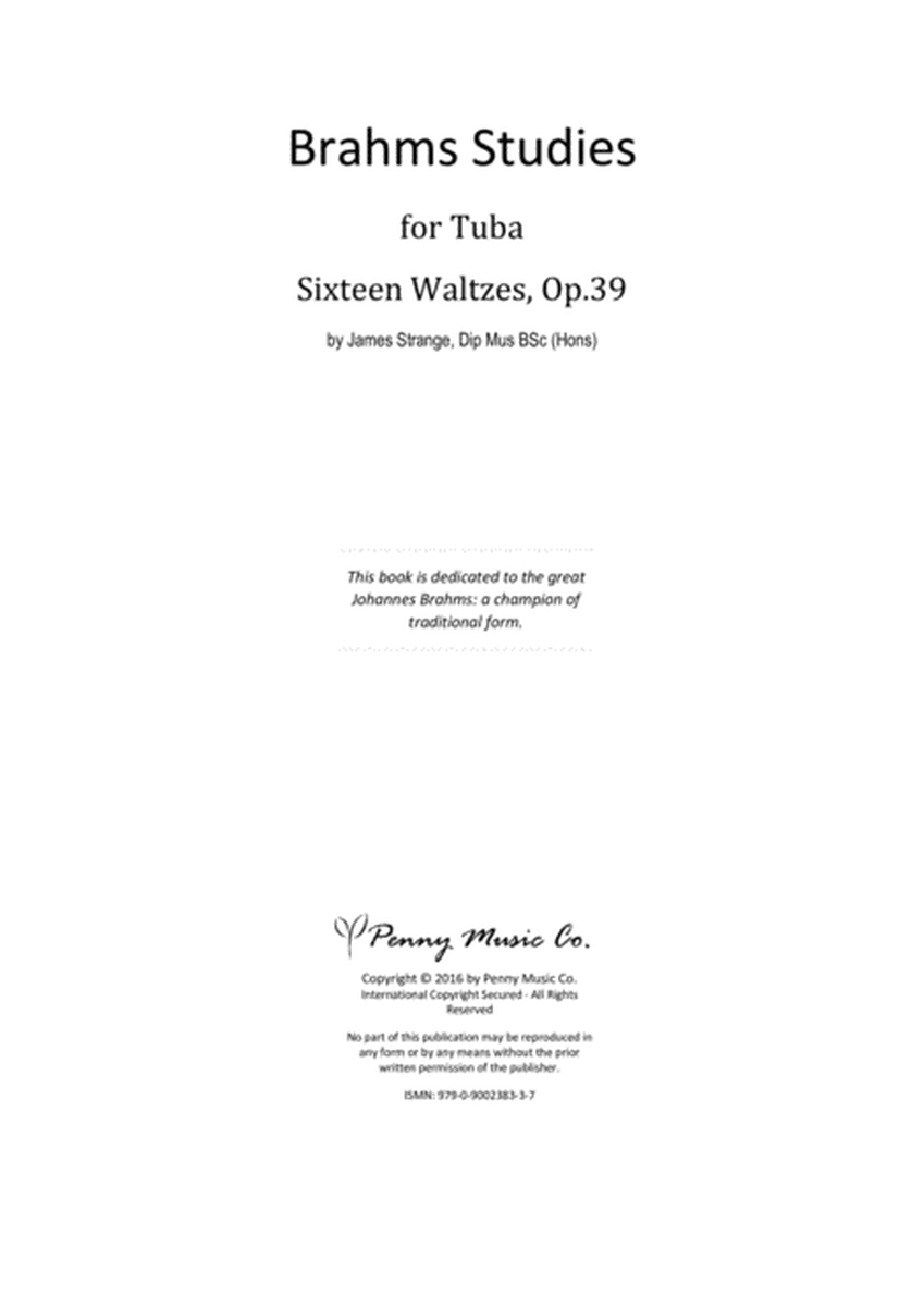 Brahms Studies for Tuba - 16 Waltzes, Op.39 image number null