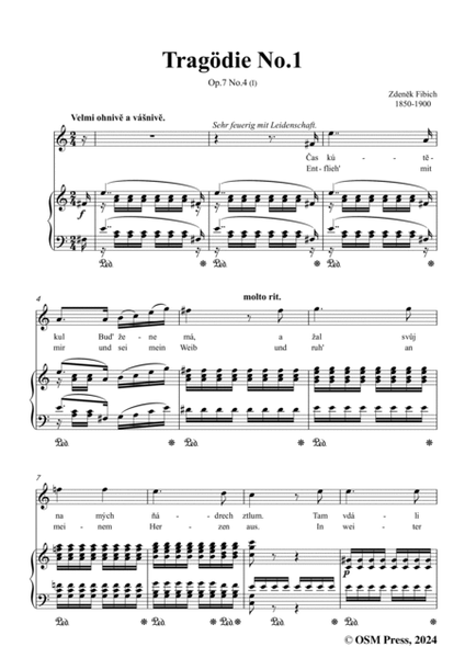 Fibich-Tragödie No.1(Tragédie),in C Major ,Op.7 No.4(I)