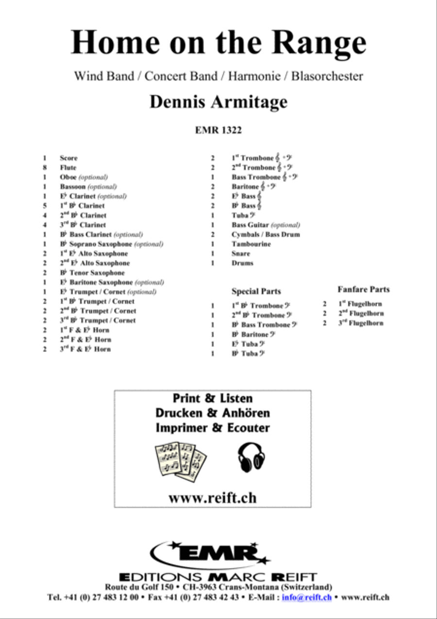 Home On The Range Concert Band scores gallery preview page 2