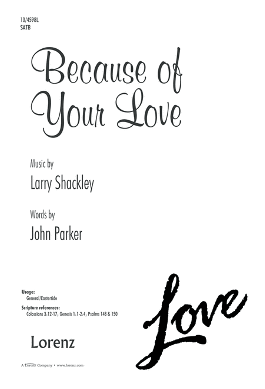 Because of Your Love 4-Part scores gallery preview page 2