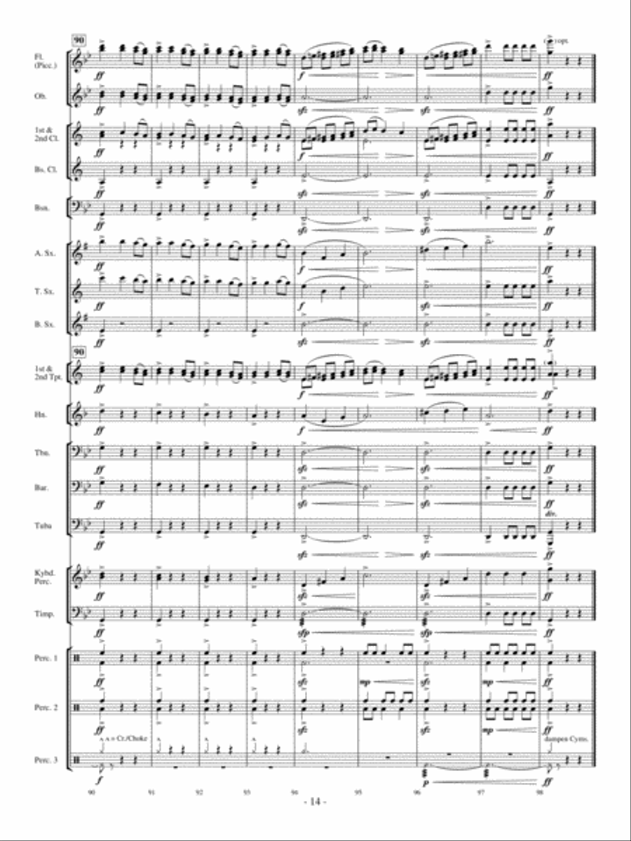 Celtic Bell Carol Concert Band scores gallery preview page 13