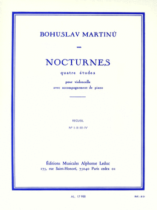 Book cover for Nocturnes - No. I-II-III-IV