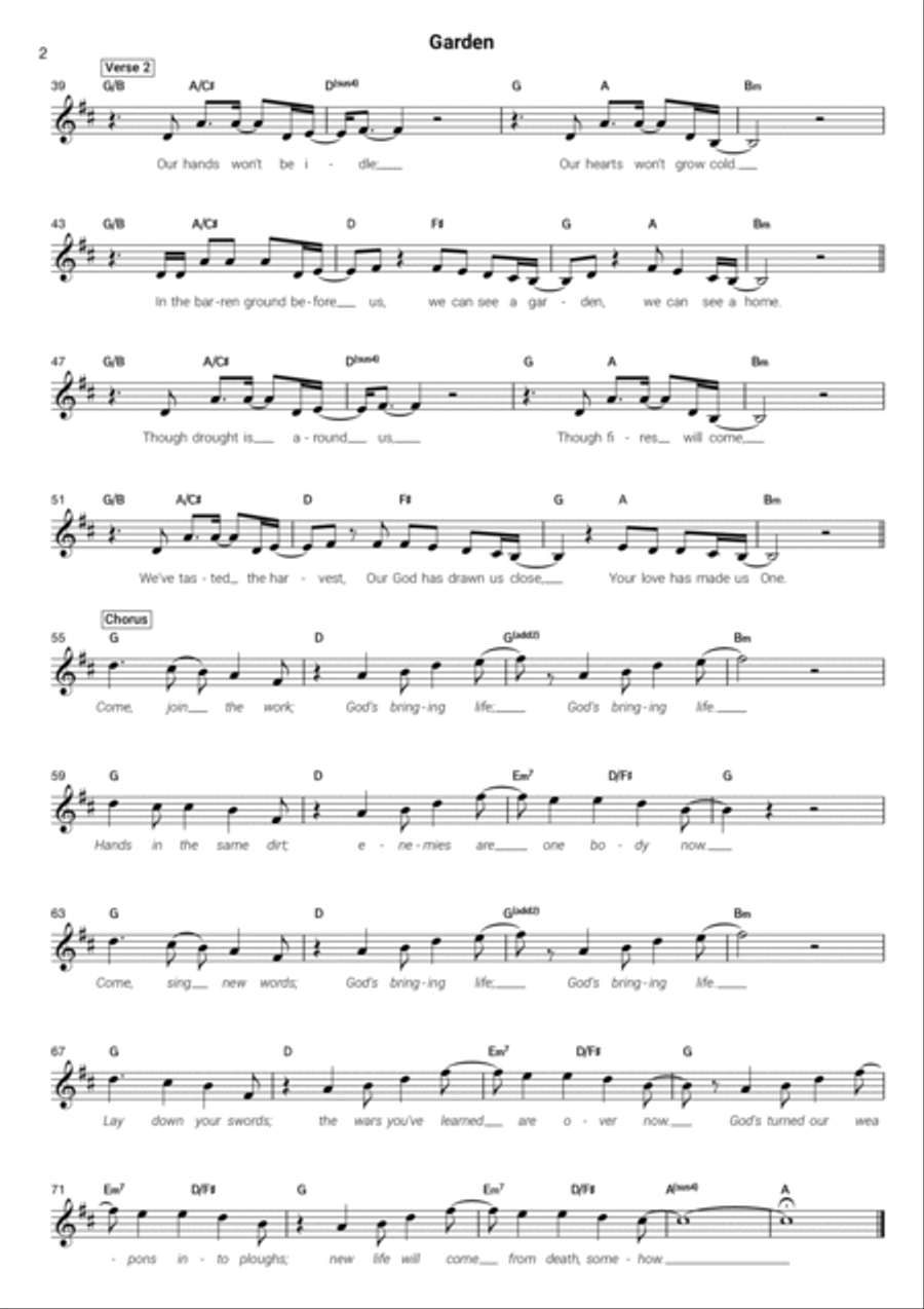 Garden Piano scores gallery preview page 3