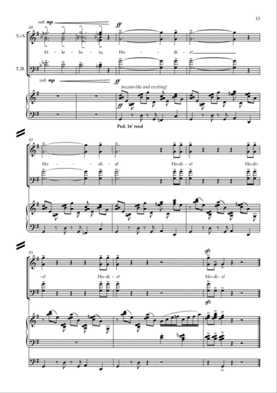 Hodie! 4-Part scores gallery preview page 4