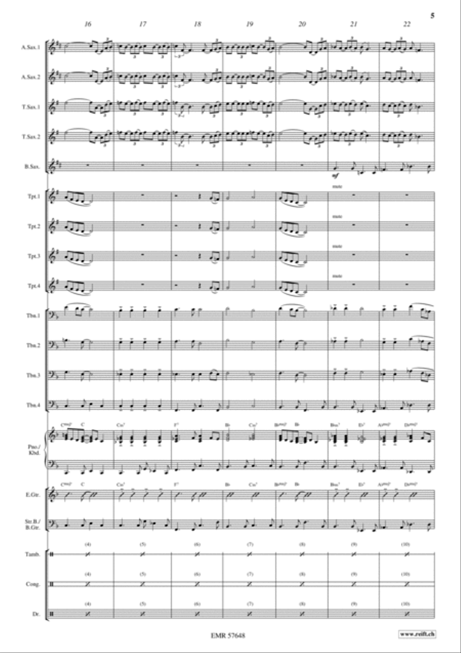 Never Alone Big Band scores gallery preview page 7