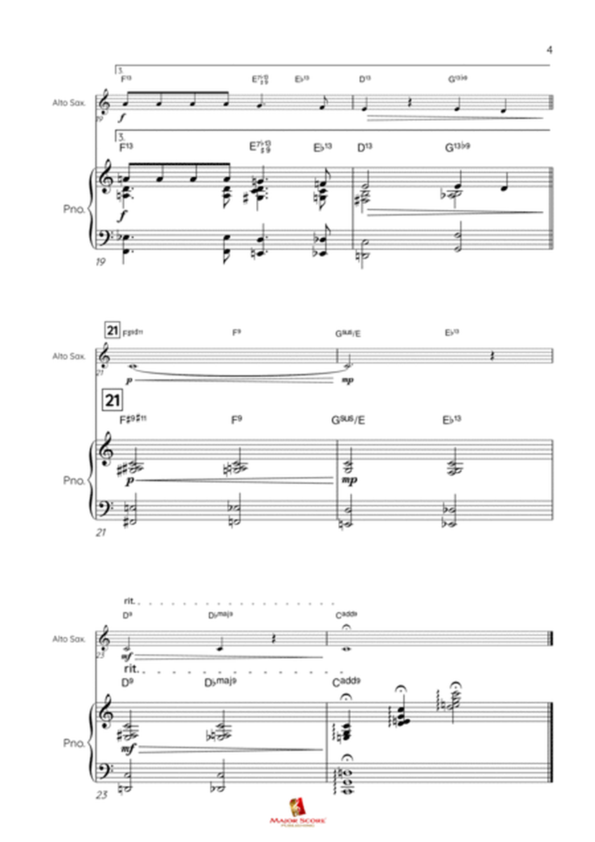 Deck the Halls sheet music | Alto Sax & Piano (C) image number null