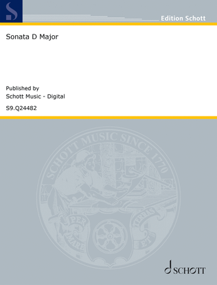 Book cover for Sonata D Major