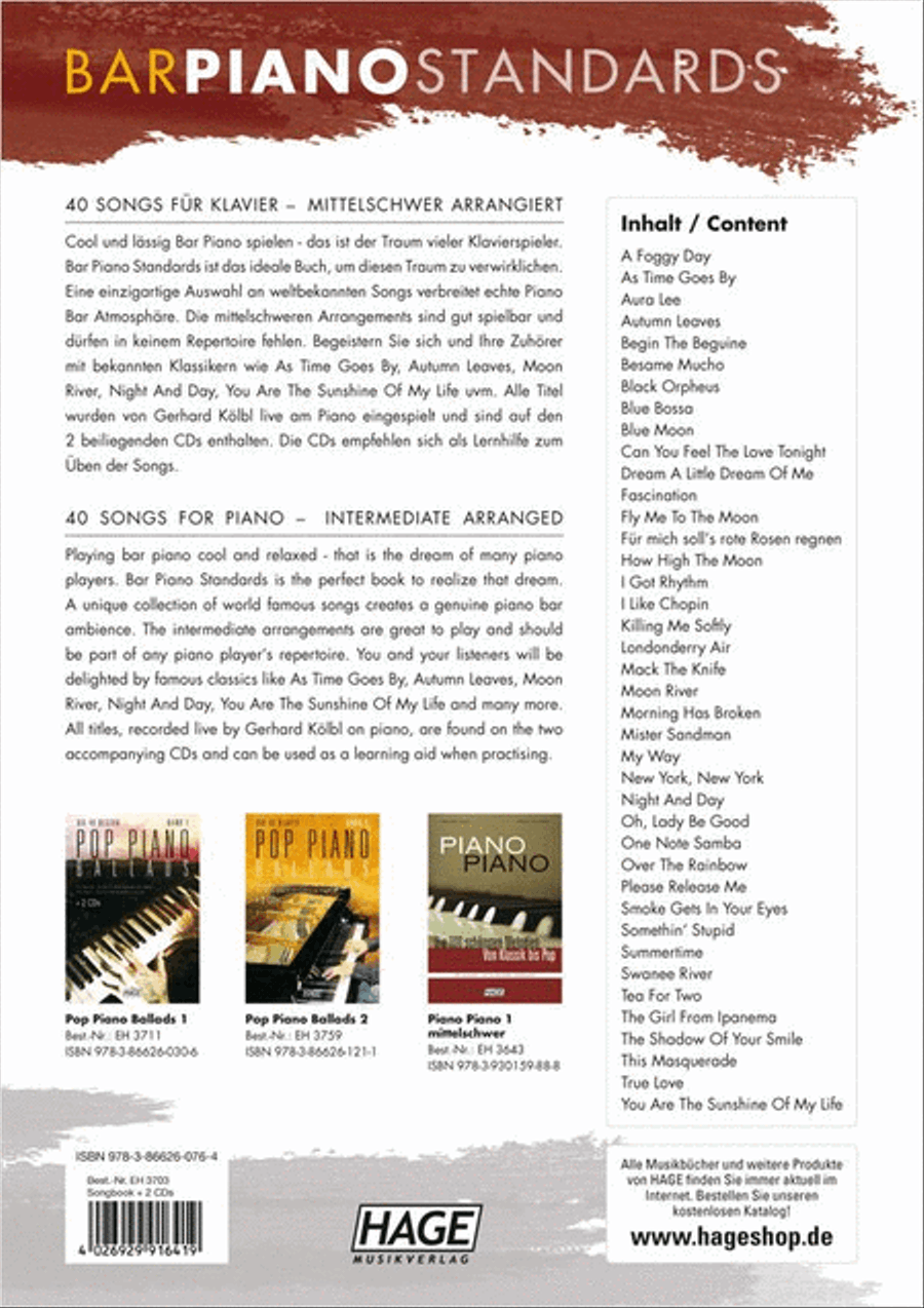 Bar Piano Standards Piano Solo scores gallery preview page 5