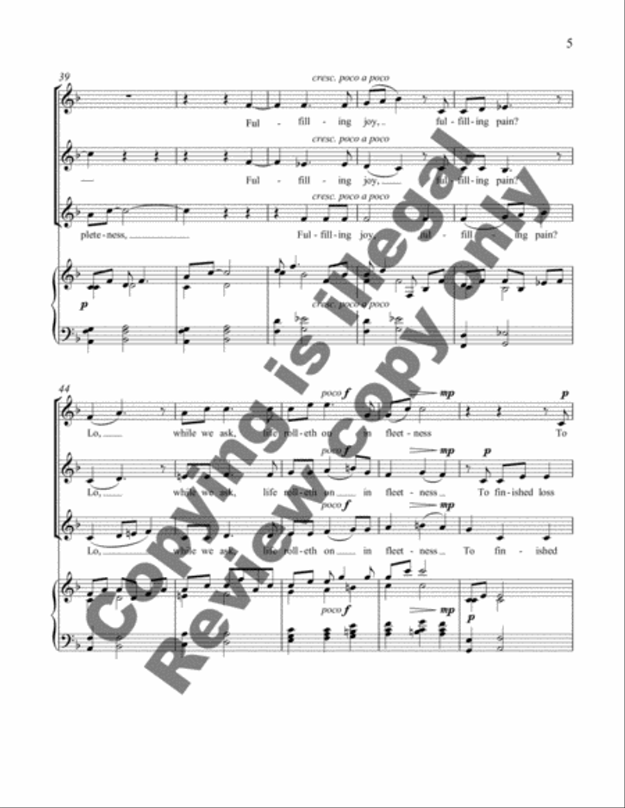 The half moon SSA scores gallery preview page 11