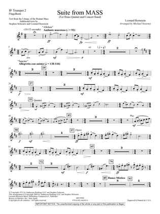 Book cover for Suite from Mass (arr. Michael Sweeney) - Bb Trumpet 2
