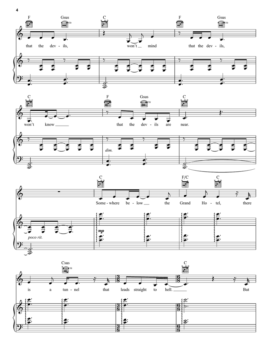 Grand Hotel Voice scores gallery preview page 4