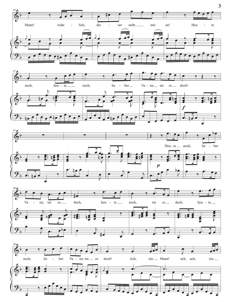 BACH: Heute noch, BWV 211 (transposed to F major) Voice scores gallery preview page 4