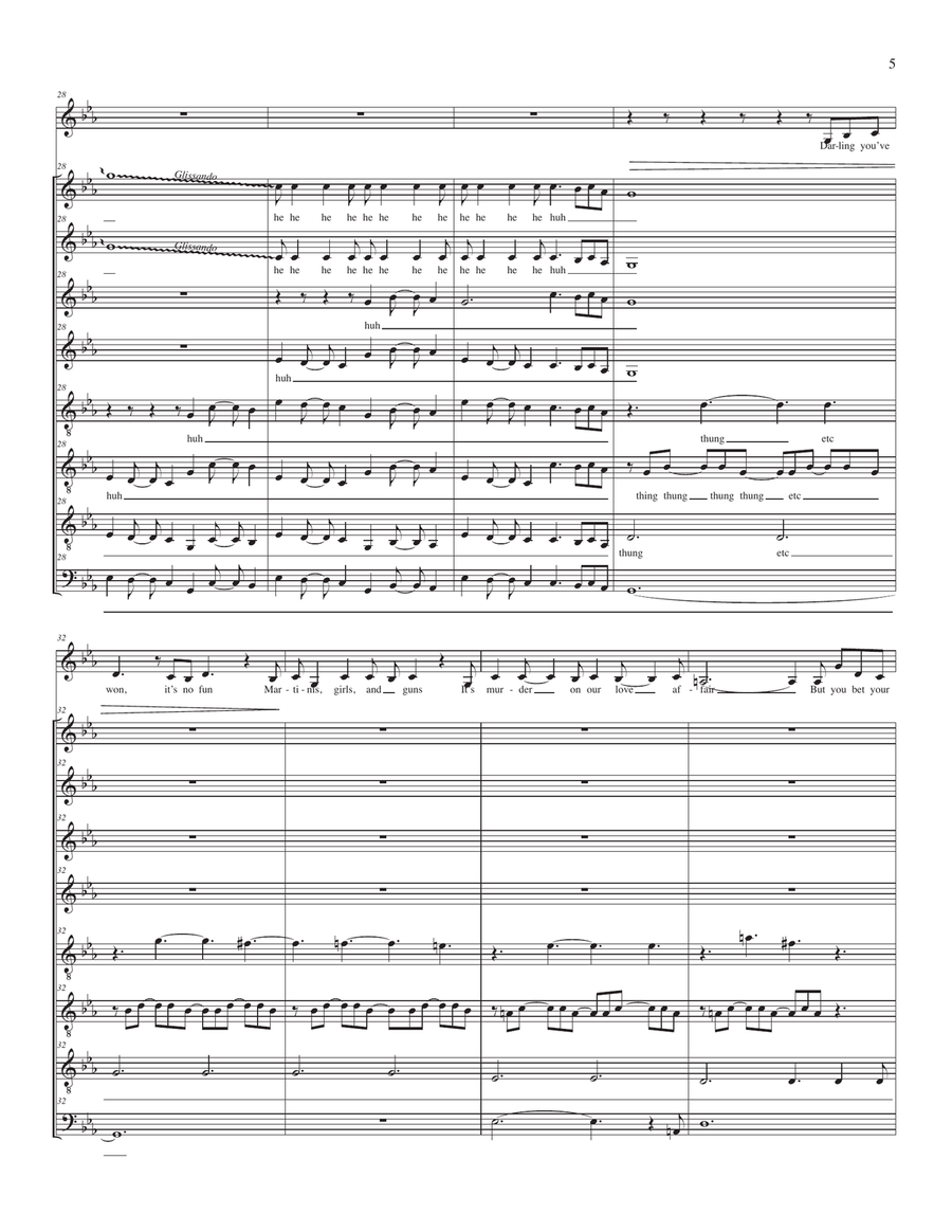 Tomorrow Never Dies from the Motion Picture TOMORROW NEVER DIES 4-Part scores gallery preview page 5