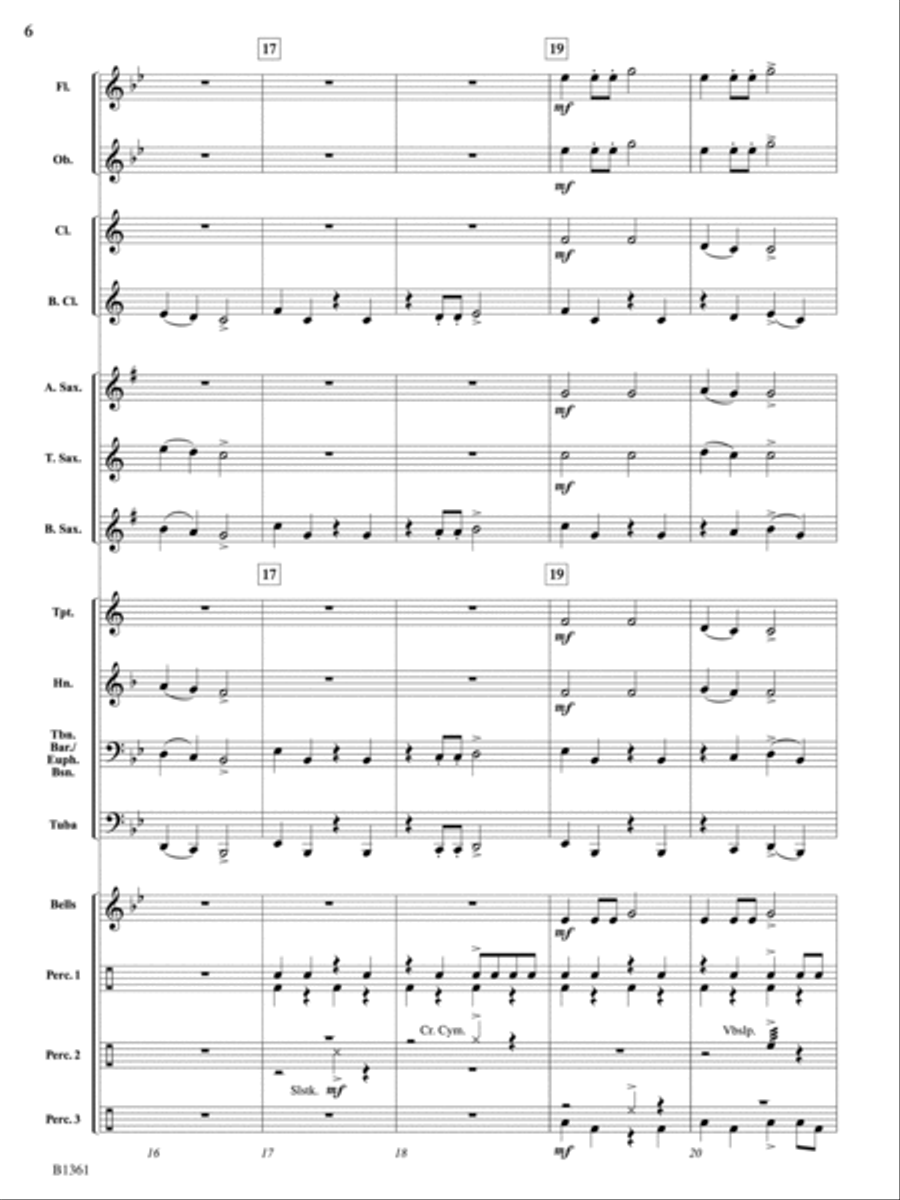 Cowboy Cattle Drive: Score Concert Band scores gallery preview page 6