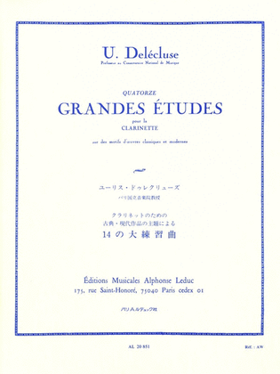 Book cover for Fourteen Great Studies (clarinet)