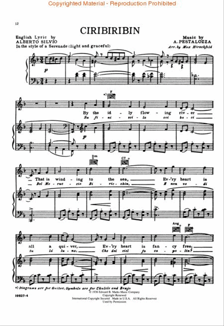 Neapolitan Memories Piano, Vocal, Guitar scores gallery preview page 3