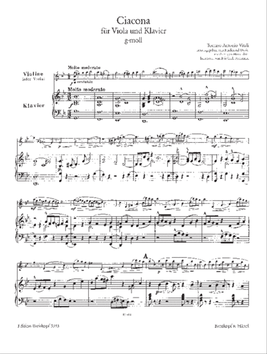 Ciacona in G minor Piano Accompaniment scores gallery preview page 2