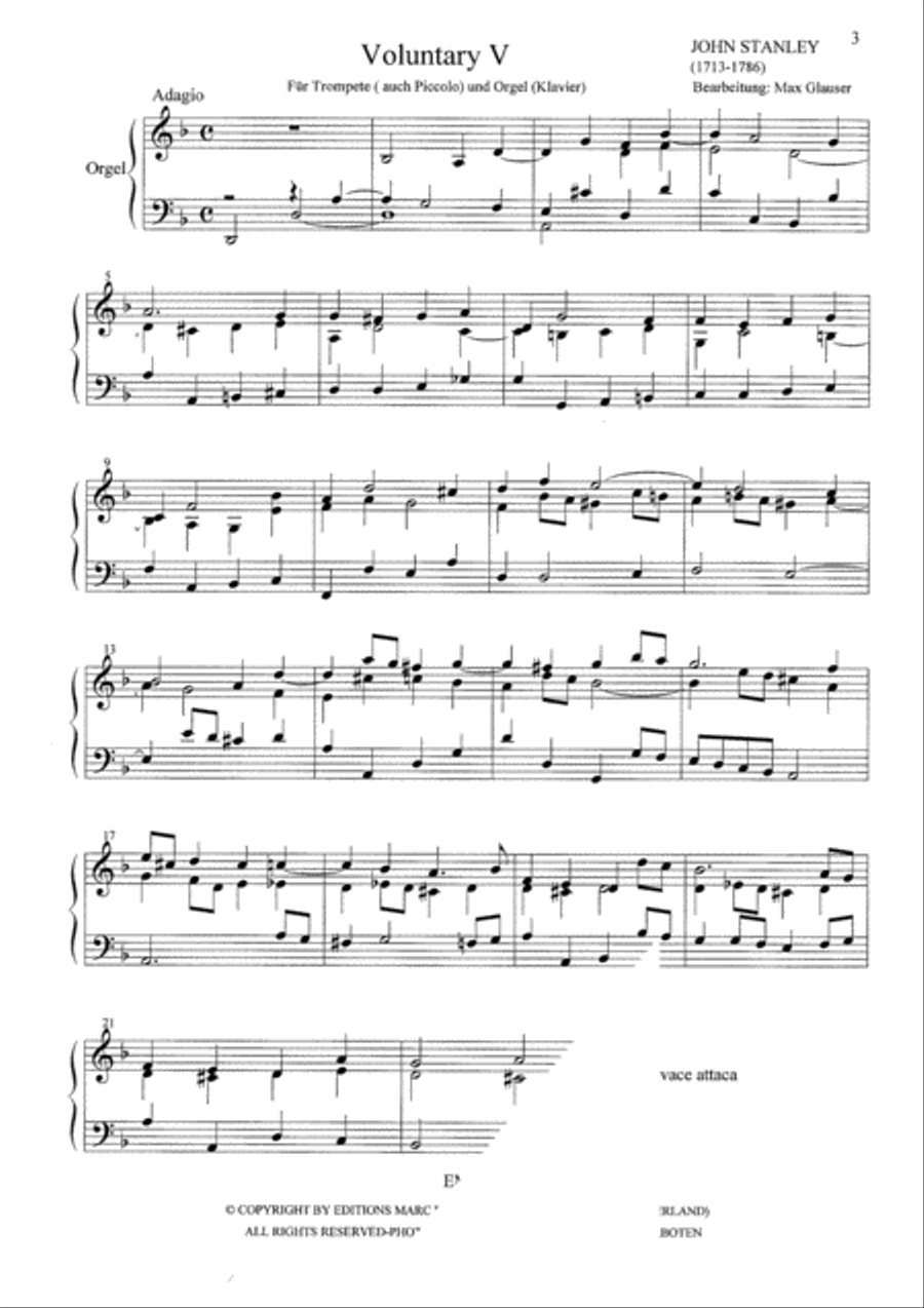 Voluntary V Piccolo Trumpet scores gallery preview page 3