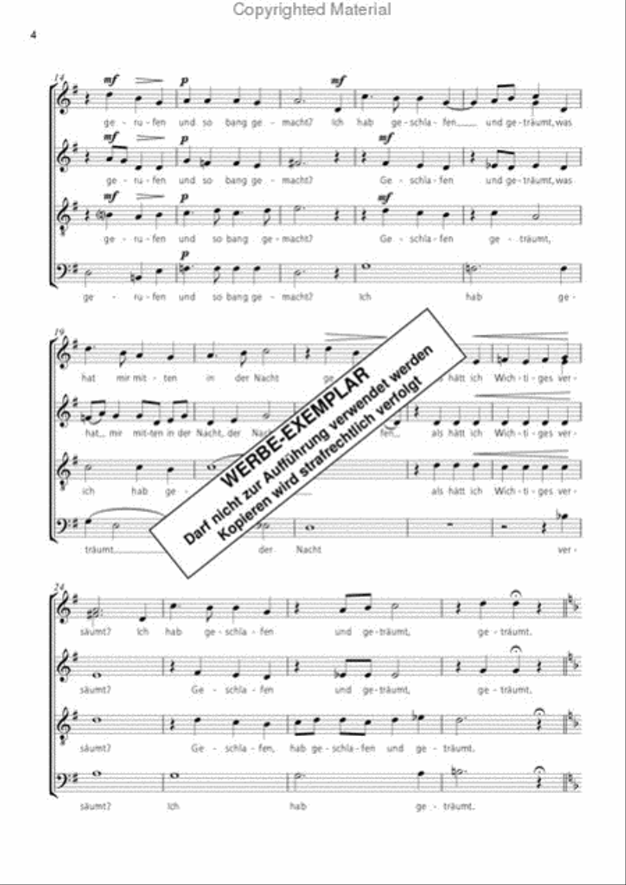 Wache Nacht Wache Nacht 4-Part scores gallery preview page 3