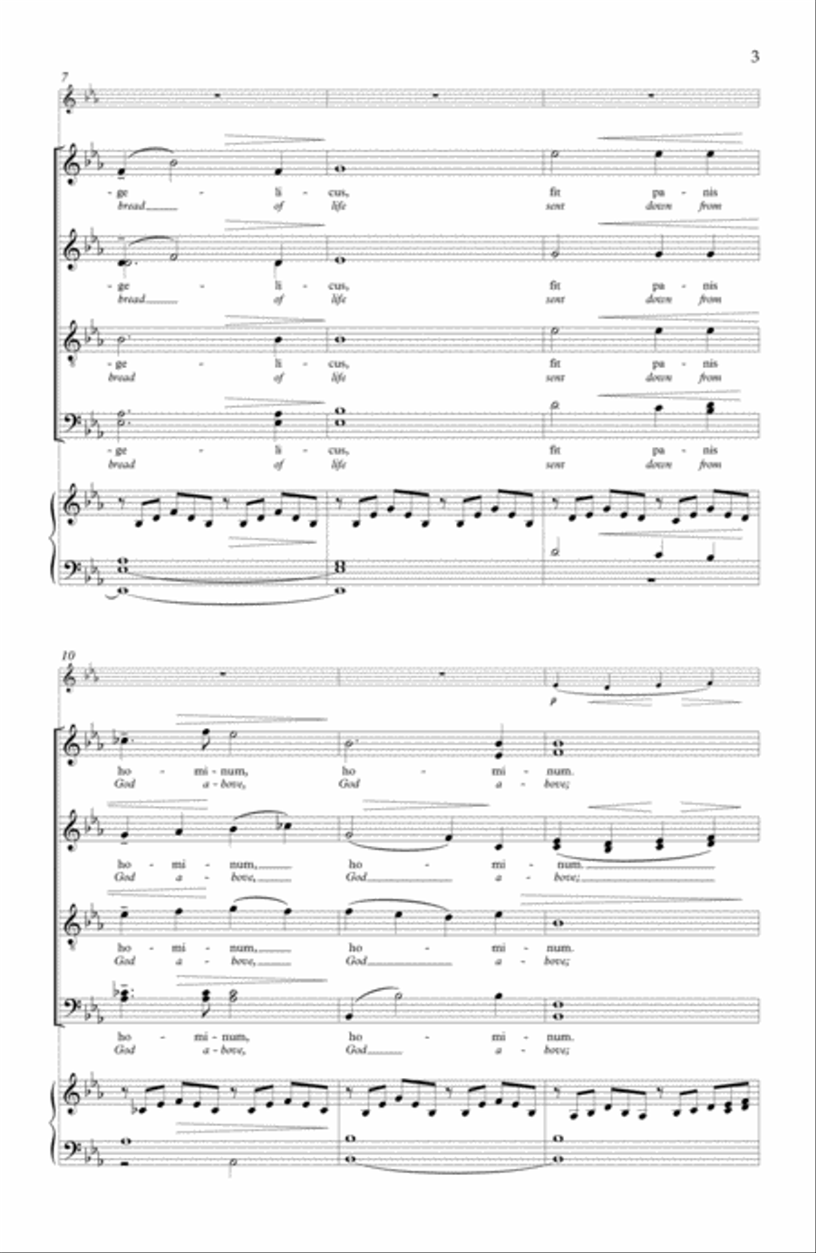 Panis angelicus 4-Part scores gallery preview page 3