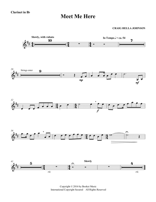 Meet Me Here (from Considering Matthew Shepard) - Clarinet
