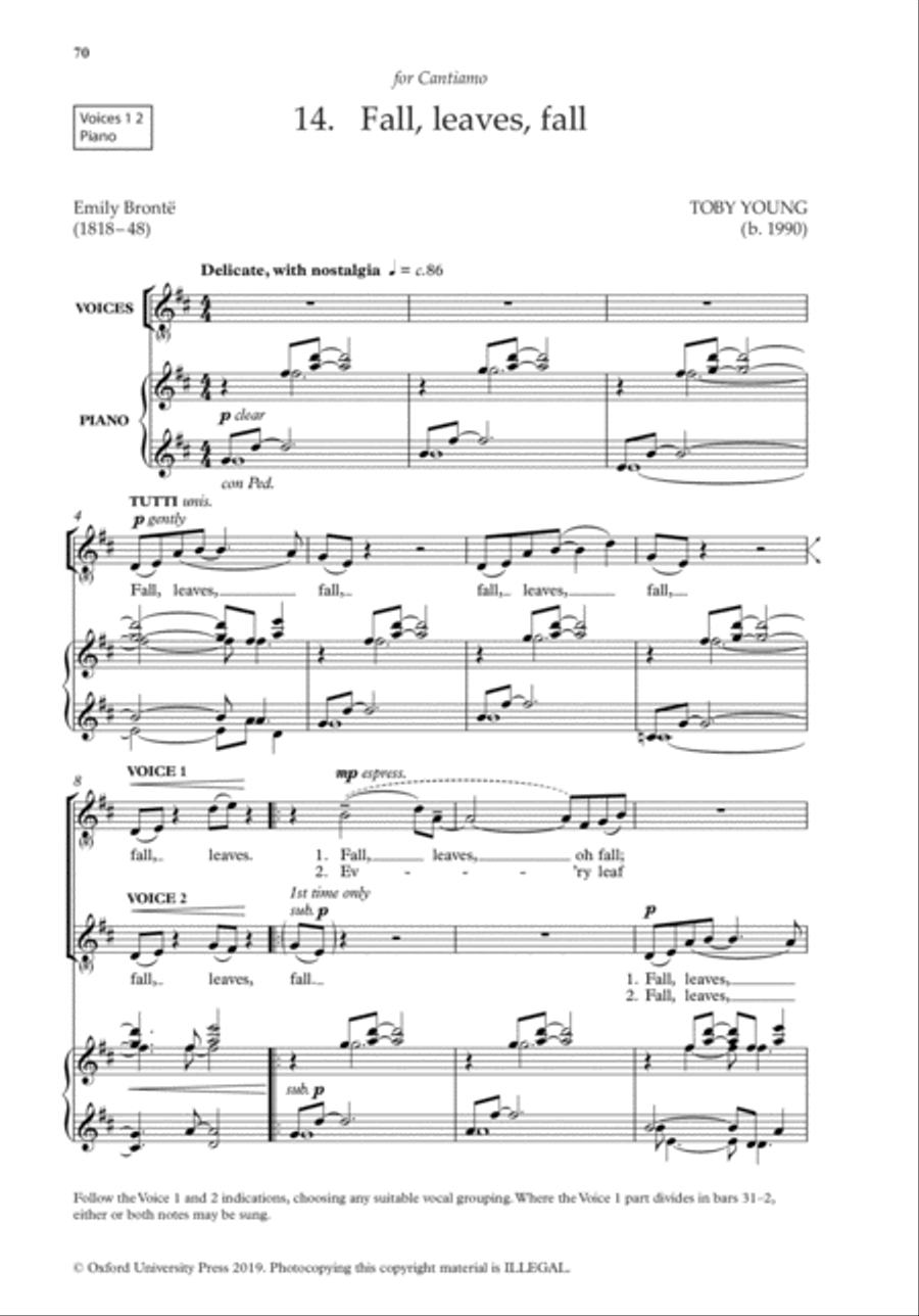 The Oxford Book of Flexible Choral Songs Unison Choir scores gallery preview page 10
