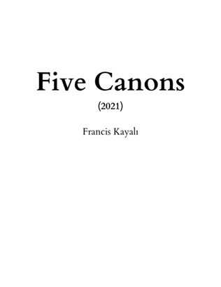 Five Canons - for 2 or more voices