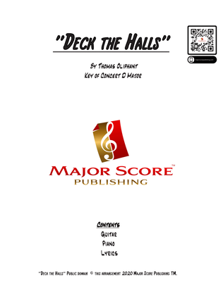 Deck the Halls - ELECTRIC GUITAR & PIANO - D Major