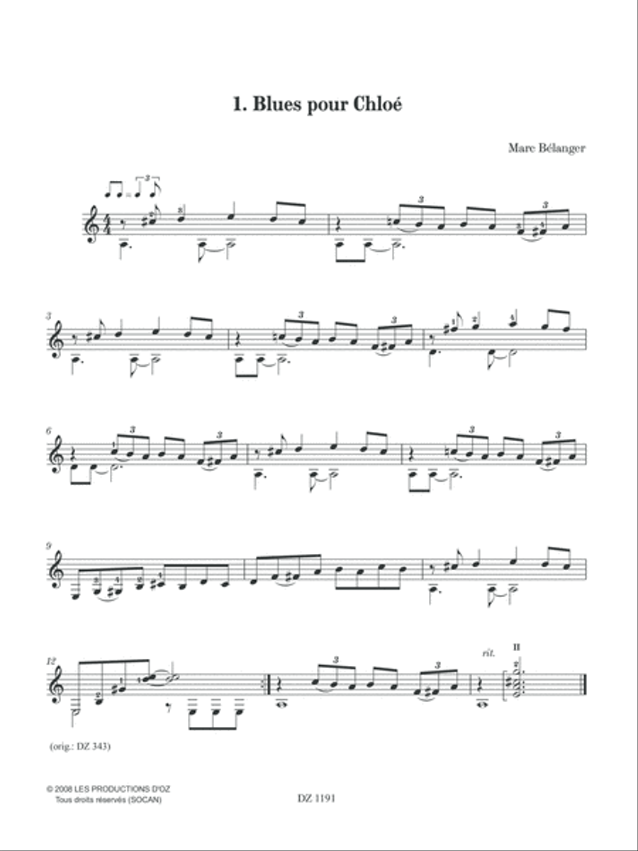 La guitare dans tous ses états, Série 2, vol. 1 Classical Guitar scores gallery preview page 3