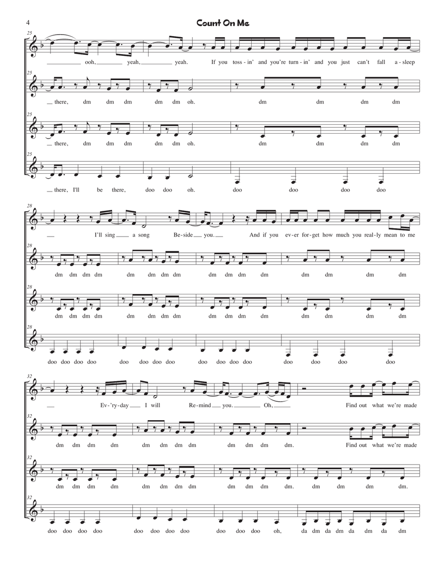 Count On Me SSAA scores gallery preview page 4